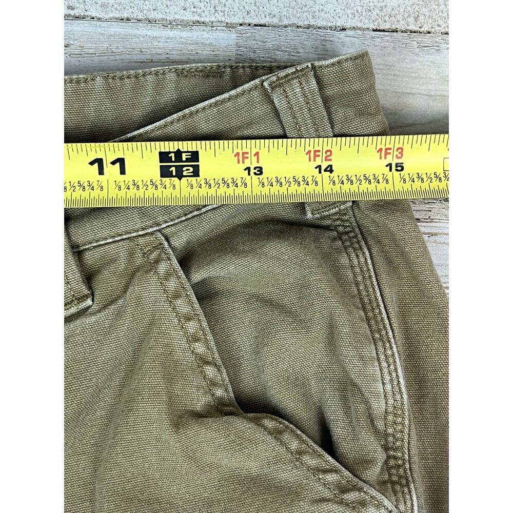 Carhartt 102080 Womens Loose Fit Canvas Carpenter Pants Beige Rugged 4 Short - Picture 9 of 11